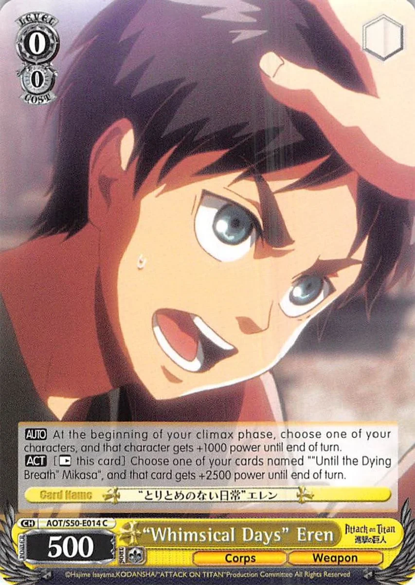 "Whimsical Days" Eren 「AOT/S50-E014」「EN」