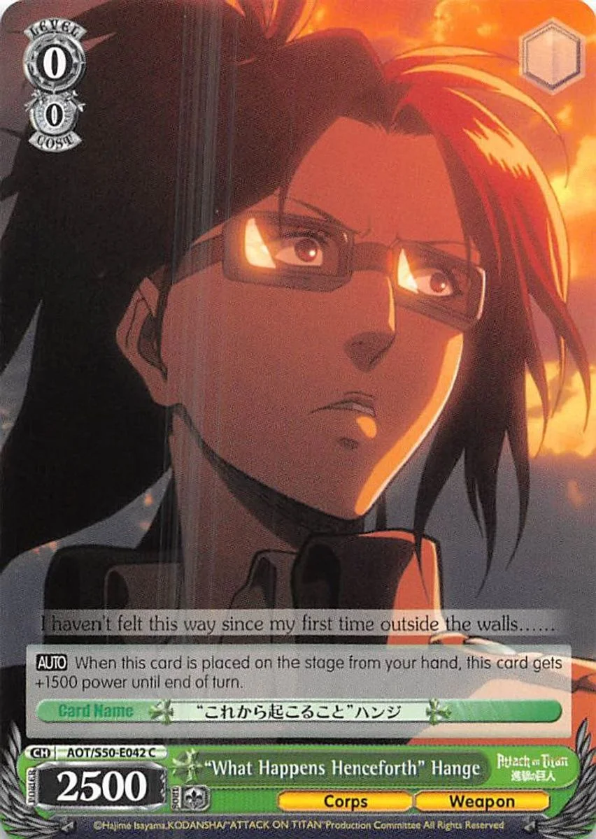 "What Happens Henceforth" Hange 「AOT/S50-E042」「EN」