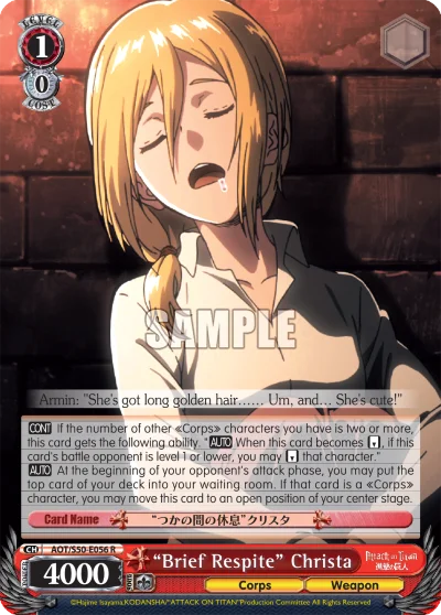 "Brief Respite" Christa 「AOT/S50-E056」「EN」