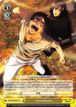 Coordinate #AOT/S50-E021 · Weiss Schwarz