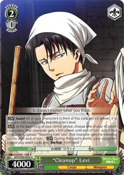 "Cleanup" Levi #AOT/S50-E035 · Weiss Schwarz