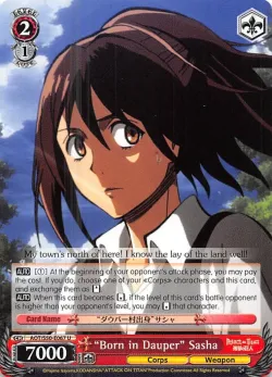 "Born in Dauper" Sasha 「AOT/S50-E067」「EN」