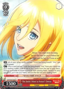 "The Smile I Want to Protect" Christa 「AOT/S50-E069」「EN」