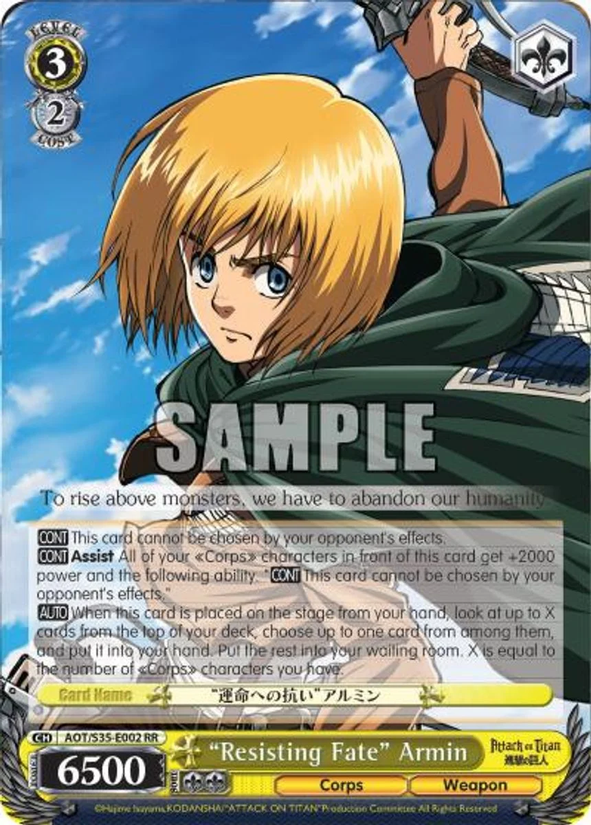 "Resisting Fate" Armin 「AOT/S35-E002」「EN」