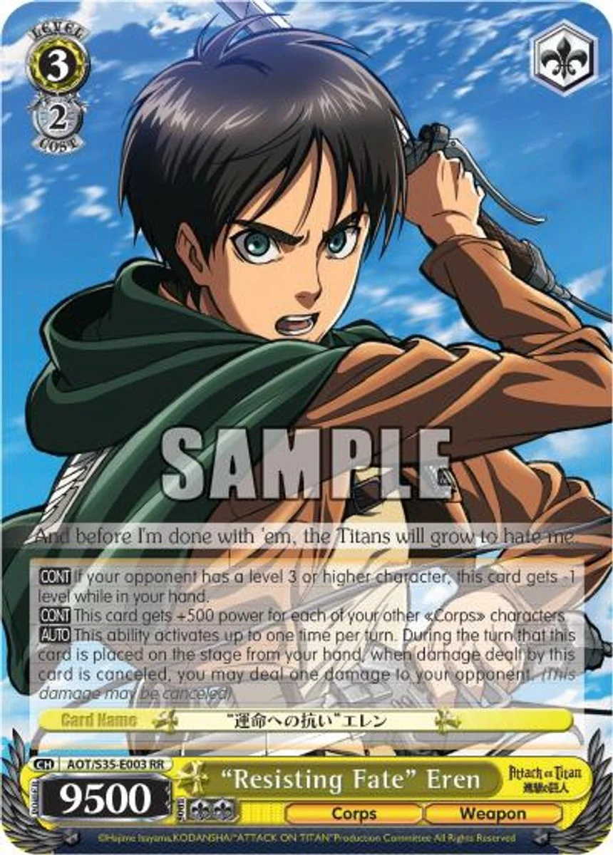 "Resisting Fate" Eren 「AOT/S35-E003」「EN」