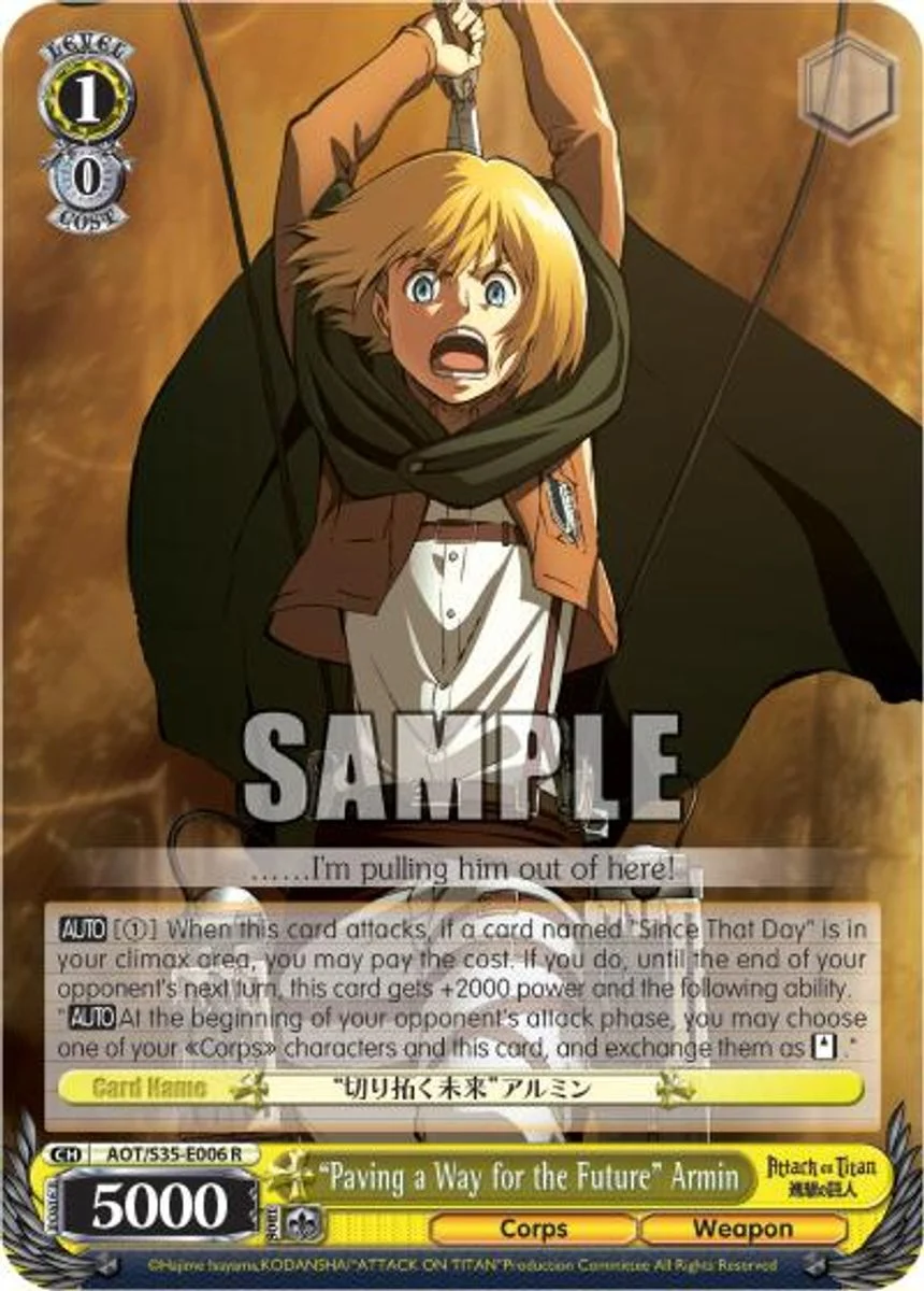 "Paving a Way for the Future" Armin 「AOT/S35-E006」「EN」