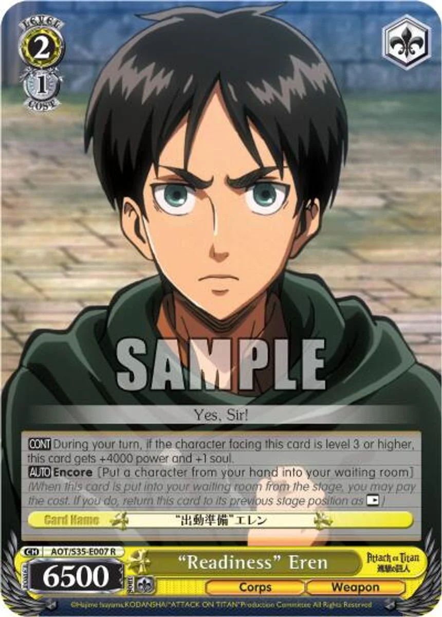 "Readiness" Eren 「AOT/S35-E007」「EN」