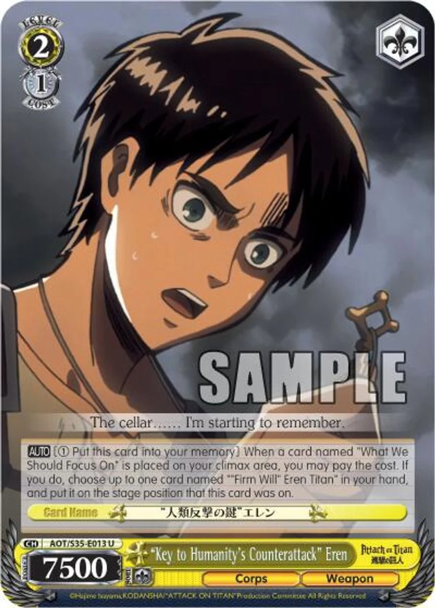 "Key to Humanity's Counterattack" Eren 「AOT/S35-E013」「EN」