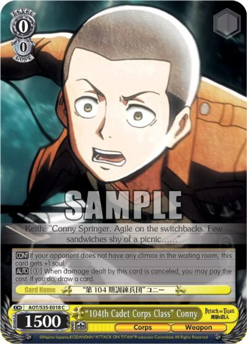 "104th Cadet Corps Class" Conny 「AOT/S35-E018」「EN」