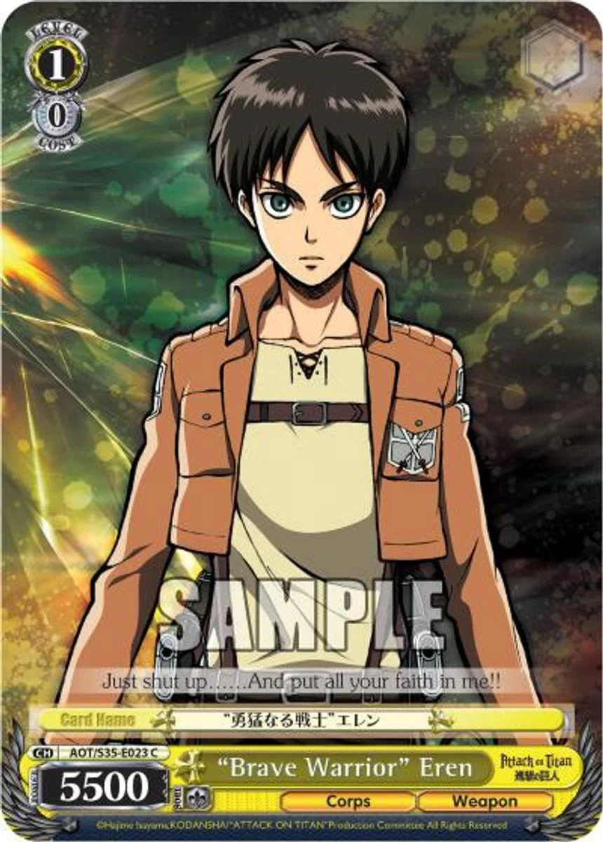 "Brave Warrior" Eren 「AOT/S35-E023」「EN」
