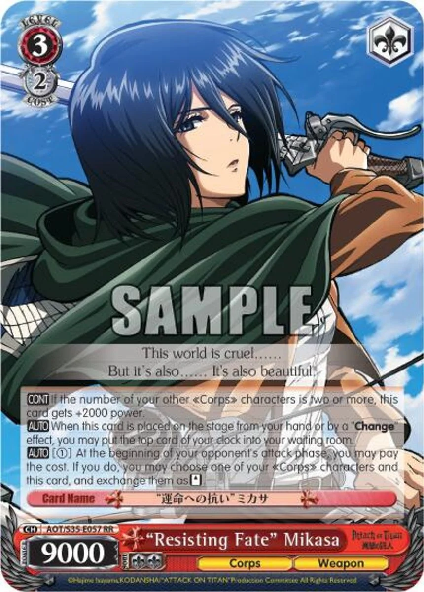 "Resisting Fate" Mikasa 「AOT/S35-E057」「EN」