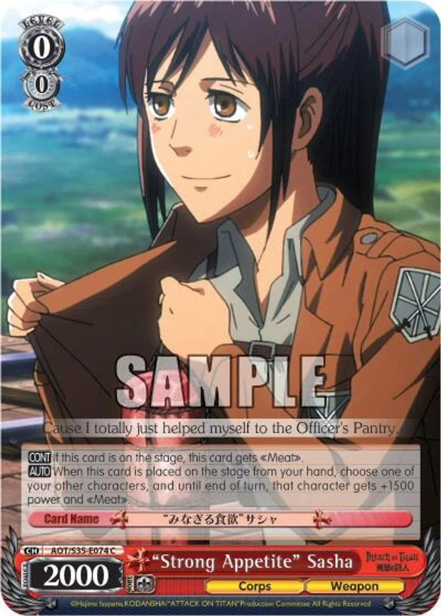 "Strong Appetite" Sasha 「AOT/S35-E074」「EN」