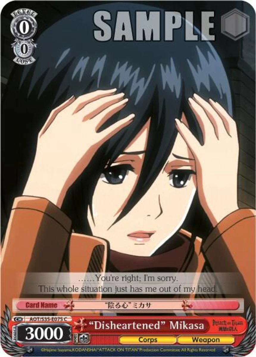 "Disheartened" Mikasa 「AOT/S35-E075」「EN」