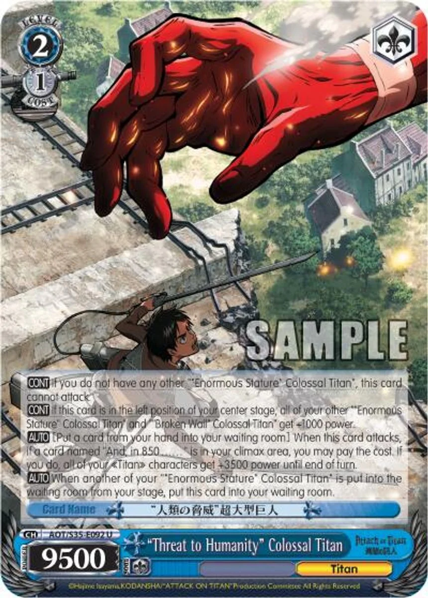 "Threat to Humanity" Colossal Titan 「AOT/S35-E092」「EN」