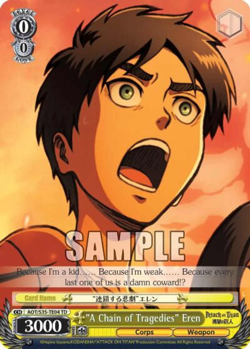 "A Chain of Tragedies" Eren 「AOT/S35-TE04」「EN」