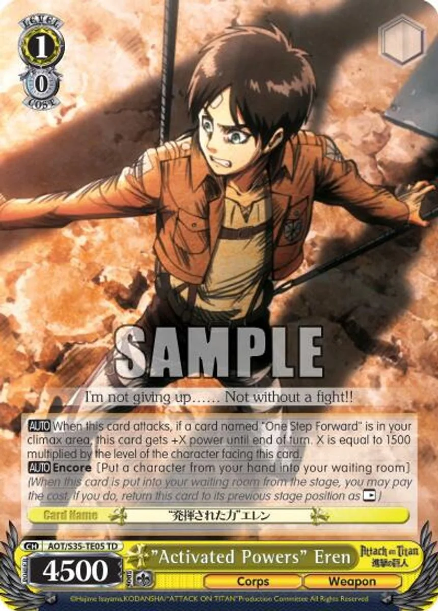 "Activated Powers" Eren 「AOT/S35-TE05」「EN」