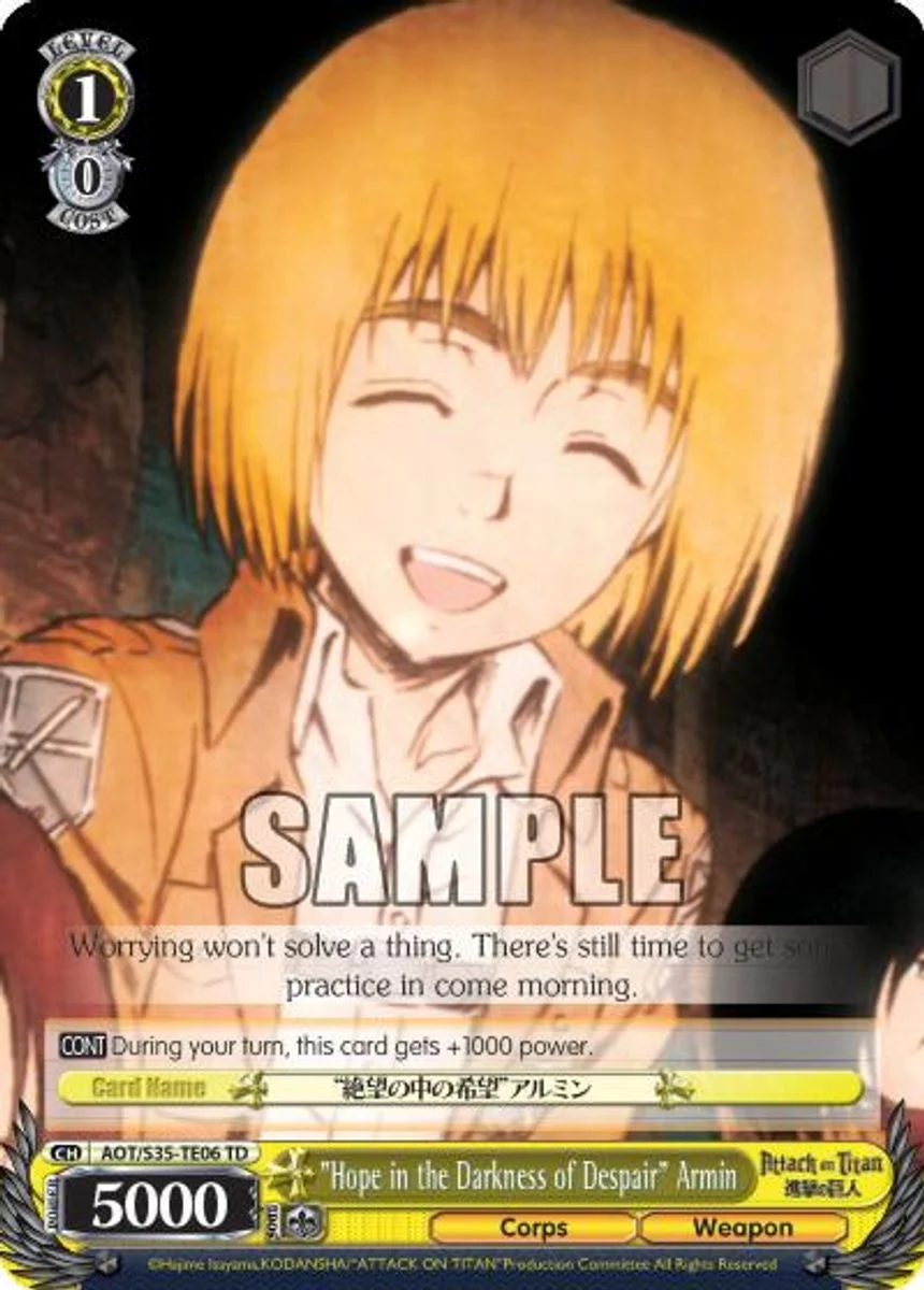"Hope in the Darkness of Despair" Armin 「AOT/S35-TE06」「EN」