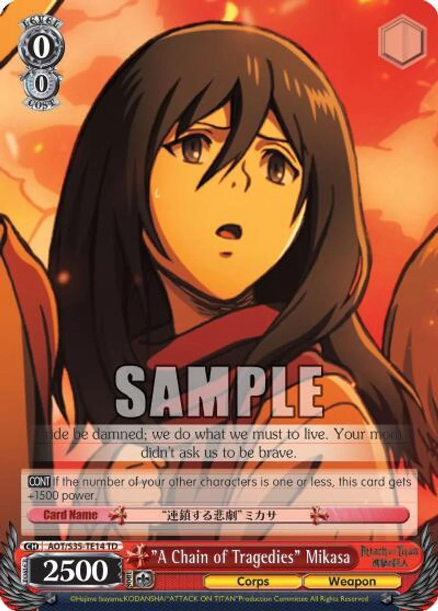 "A Chain of Tragedies" Mikasa 「AOT/S35-TE14」「EN」