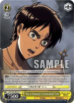 "Key to Humanity's Counterattack" Eren #AOT/S35-E013 · Weiss Schwarz