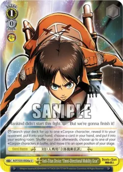 Anti-Titan Device "Omni-Directional Mobility Gear" #AOT/S35-E026a · Weiss Schwarz