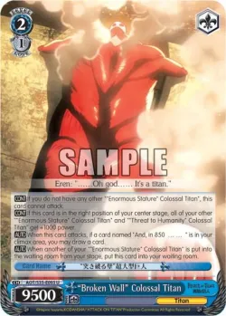 "Broken Wall" Colossal Titan 「AOT/S35-E093」「EN」