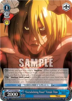 "Overwhelming Power" Female Titan 「AOT/S35-E096」「EN」