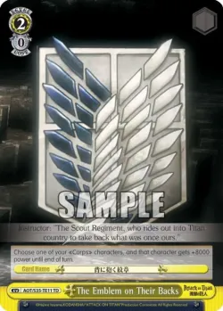 The Emblem on Their Backs 「AOT/S35-TE11」「EN」