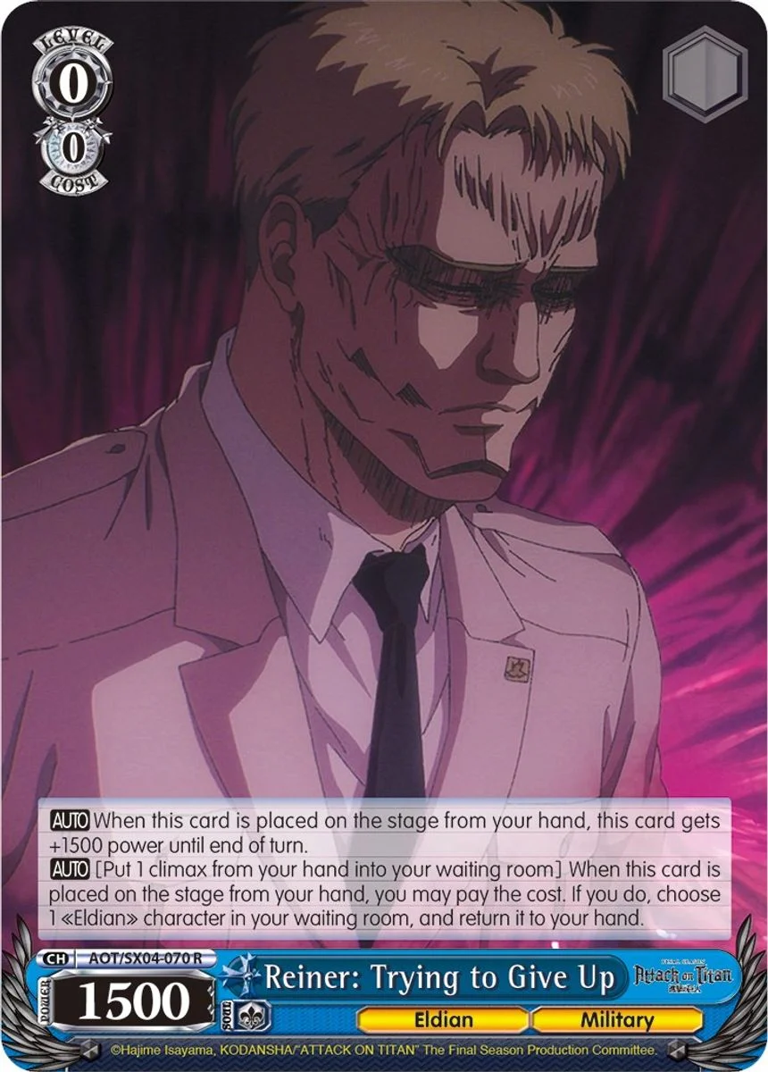 Reiner: Trying to Give Up 「AOT/SX04-070」「EN」