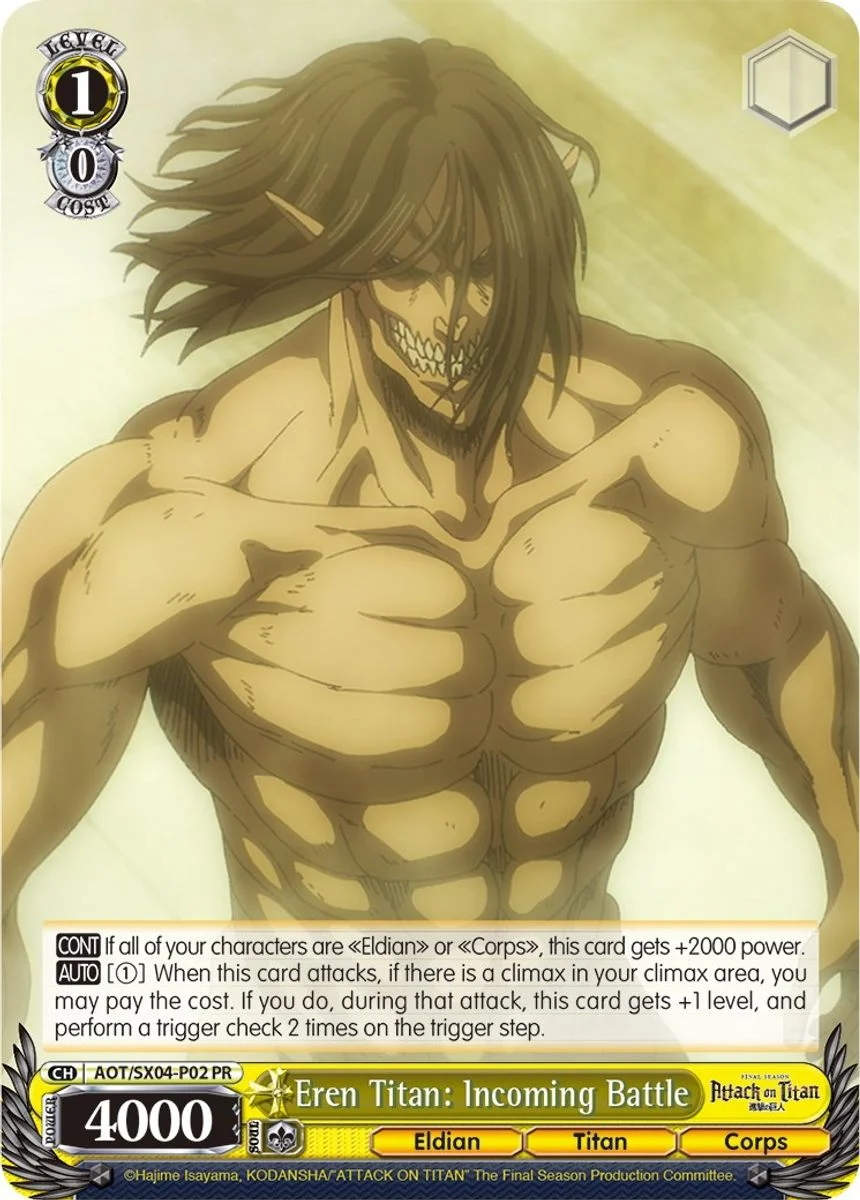 Eren Titan: Incoming Battle 「AOT/SX04-P02」「EN」