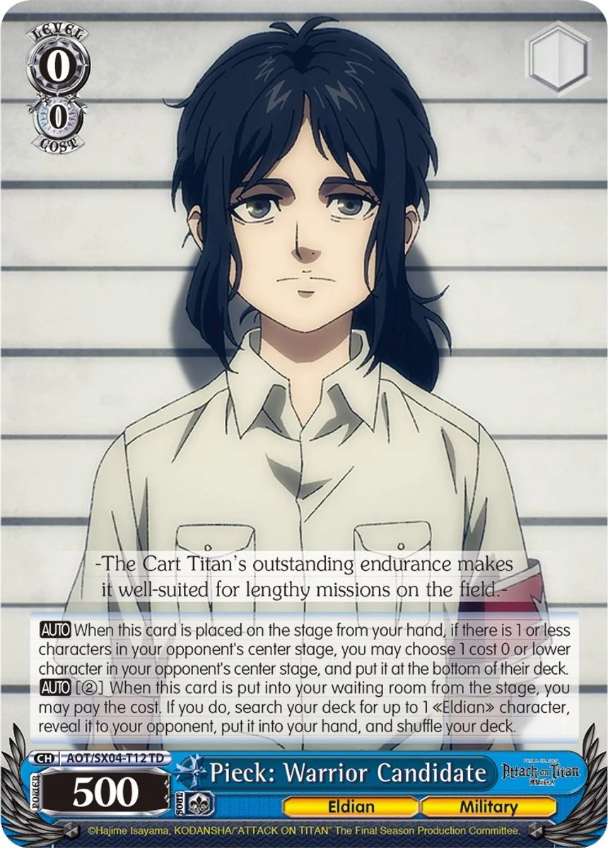 Pieck: Warrior Candidate 「AOT/SX04-T12」「EN」