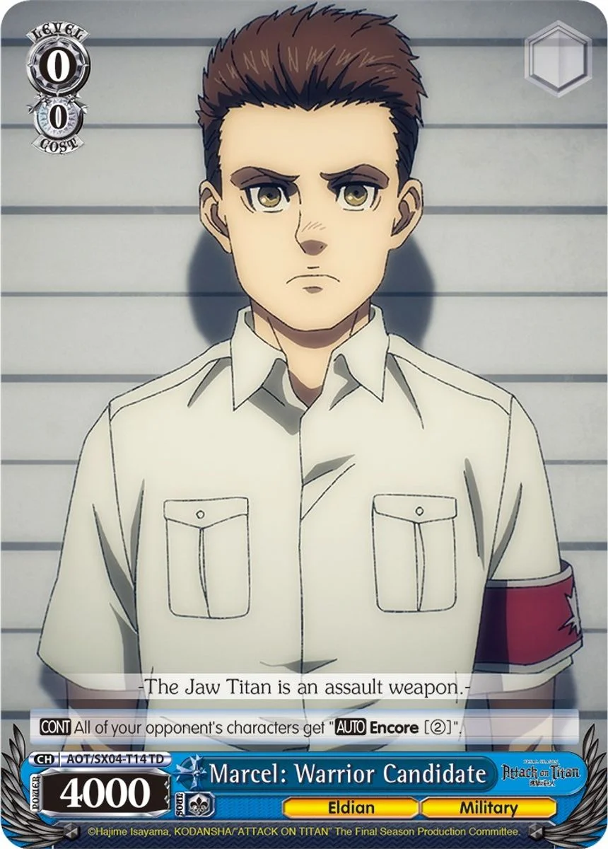 Marcel: Warrior Candidate 「AOT/SX04-T14」「EN」