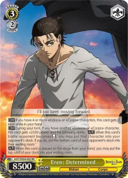 Eren: Determined #AOT/SX04-002 · Weiss Schwarz