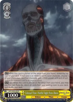 Colossal Titan: Painful Sight from Above #AOT/SX04-004 · Weiss Schwarz