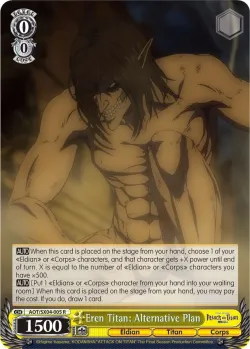 Eren Titan: Alternative Plan #AOT/SX04-005 · Weiss Schwarz
