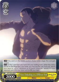Eren: Embarking on a Different Path #AOT/SX04-006 · Weiss Schwarz