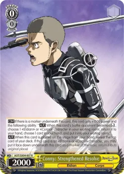 Conny: Strengthened Resolve #AOT/SX04-007 · Weiss Schwarz