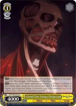 Colossal Titan: Facing a Foreign Land #AOT/SX04-010 · Weiss Schwarz