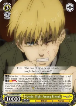 Armin: Fight Among Friends #AOT/SX04-014 · Weiss Schwarz