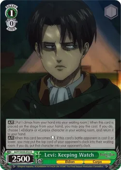 Levi: Keeping Watch #AOT/SX04-032 · Weiss Schwarz