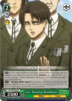 Levi: Drawing Boundaries #AOT/SX04-033 · Weiss Schwarz
