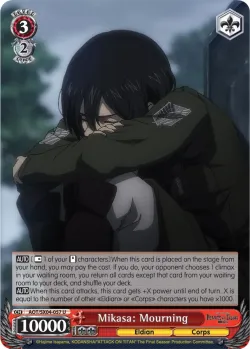 Mikasa: Mourning #AOT/SX04-057 · Weiss Schwarz
