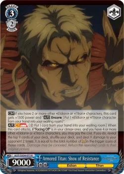 Armored Titan: Show of Resistance 「AOT/SX04-073」「EN」