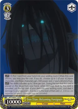 Eren Titan: Welcoming Foreigners 「AOT/SX04-110」「EN」