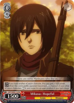 Mikasa: Hopeful 「AOT/SX04-113」「EN」