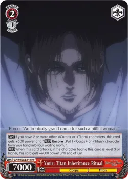 Ymir: Titan Inheritance Ritual 「AOT/SX04-116」「EN」