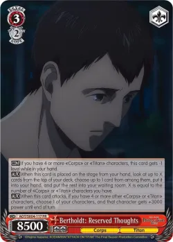 Bertholdt: Reserved Thoughts 「AOT/SX04-117」「EN」