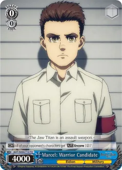 Marcel: Warrior Candidate 「AOT/SX04-T14」「EN」