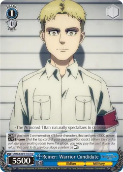 Reiner: Warrior Candidate 「AOT/SX04-T15」「EN」