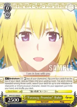 "Faraway Promise" Ruler #APO/S53-E004 · Weiss Schwarz