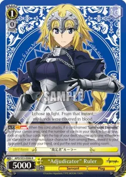 "Adjudicator" Ruler #APO/S53-E006 · Weiss Schwarz